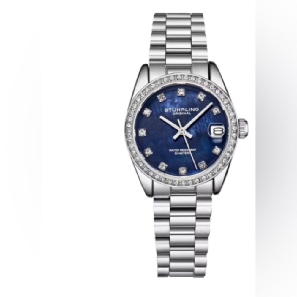 Stuhrling Women s Quartz Watch 31mm Stainless Steel Silver Bracelet - Picture 6 of 7